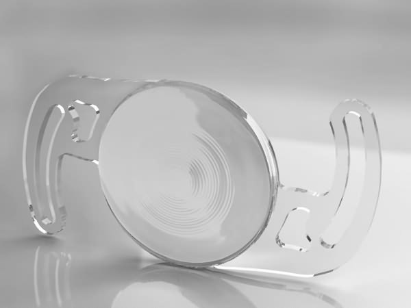 3D visualisation of an intraocular lens