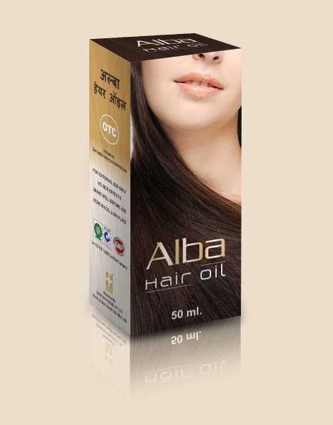 Packaging, Alba hair oil