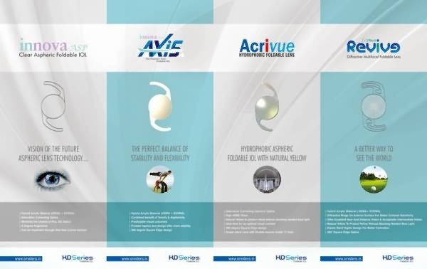 Product panel for a lens company