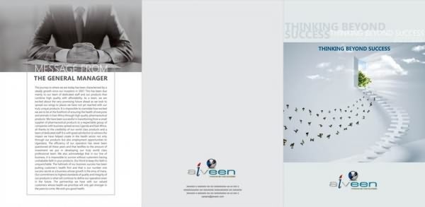Corporate brochure for a pharma company