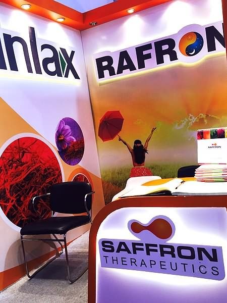 Brand wall for Kinlax, Rafron and Levanz, Saffron Therapeutics